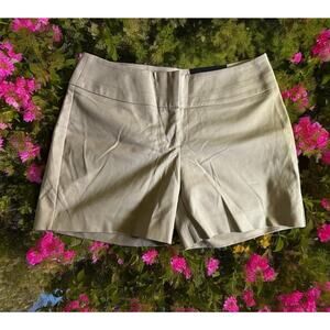 NWT Apt 9‎ Shorts Women's Size 8 Tan Beige Cotton Blend Stretch Mid Rise Stretch